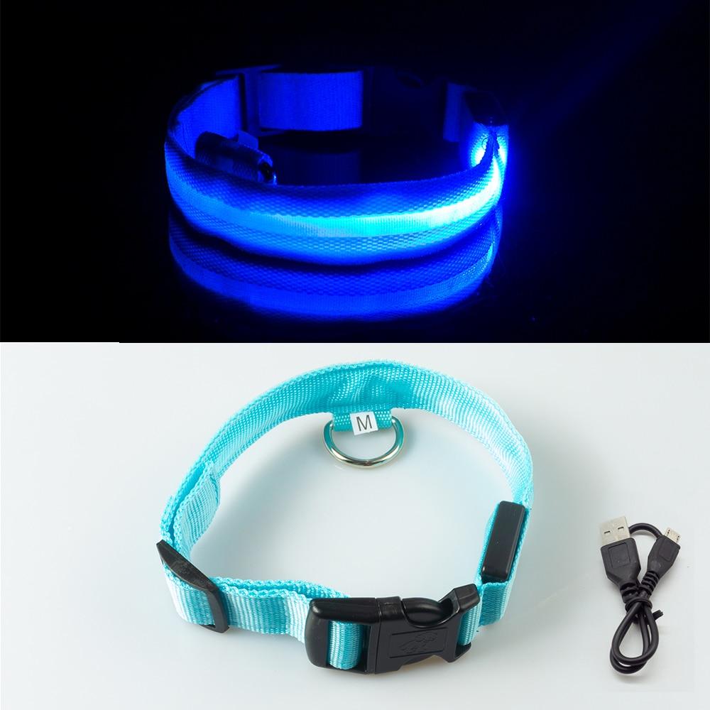 Coleira para Cães - LED (USB) 200003720 Reluxer Shop Azul + USB XS Pescoço 28-38 CM 